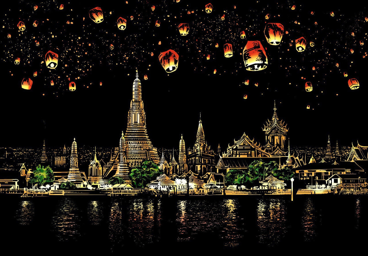 ArtNest™ Colourburst Scratch Art - Chiang Mai