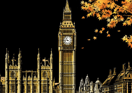 ArtNest™ Colourburst Scratch Art - Big Ben in London