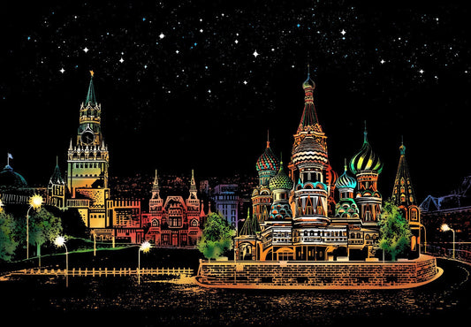 ArtNest™ Colourburst Scratch Art - St Basil Cathedral