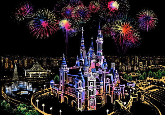 ArtNest™ Colourburst Scratch Art - Starlight Palace